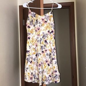 Short mini spring floral dress